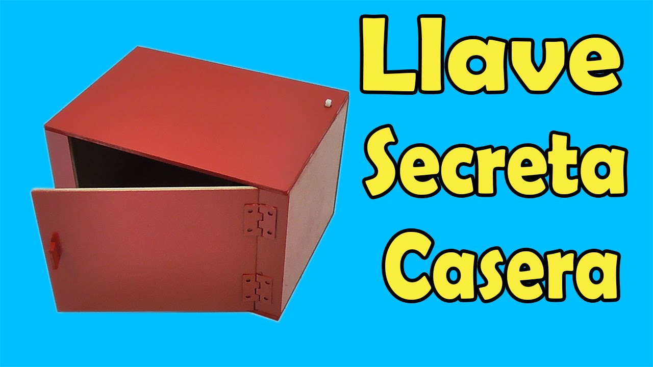 Cómo Hacer Caja Con llave Secreta (muy fácil de hacer)
