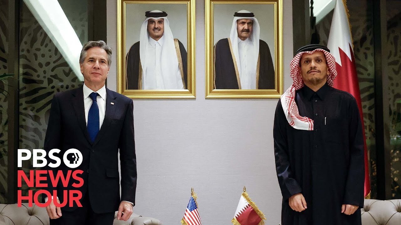 WATCH LIVE: Blinken holds briefing with Qatar's prime minister during Middle East diplomatic mission