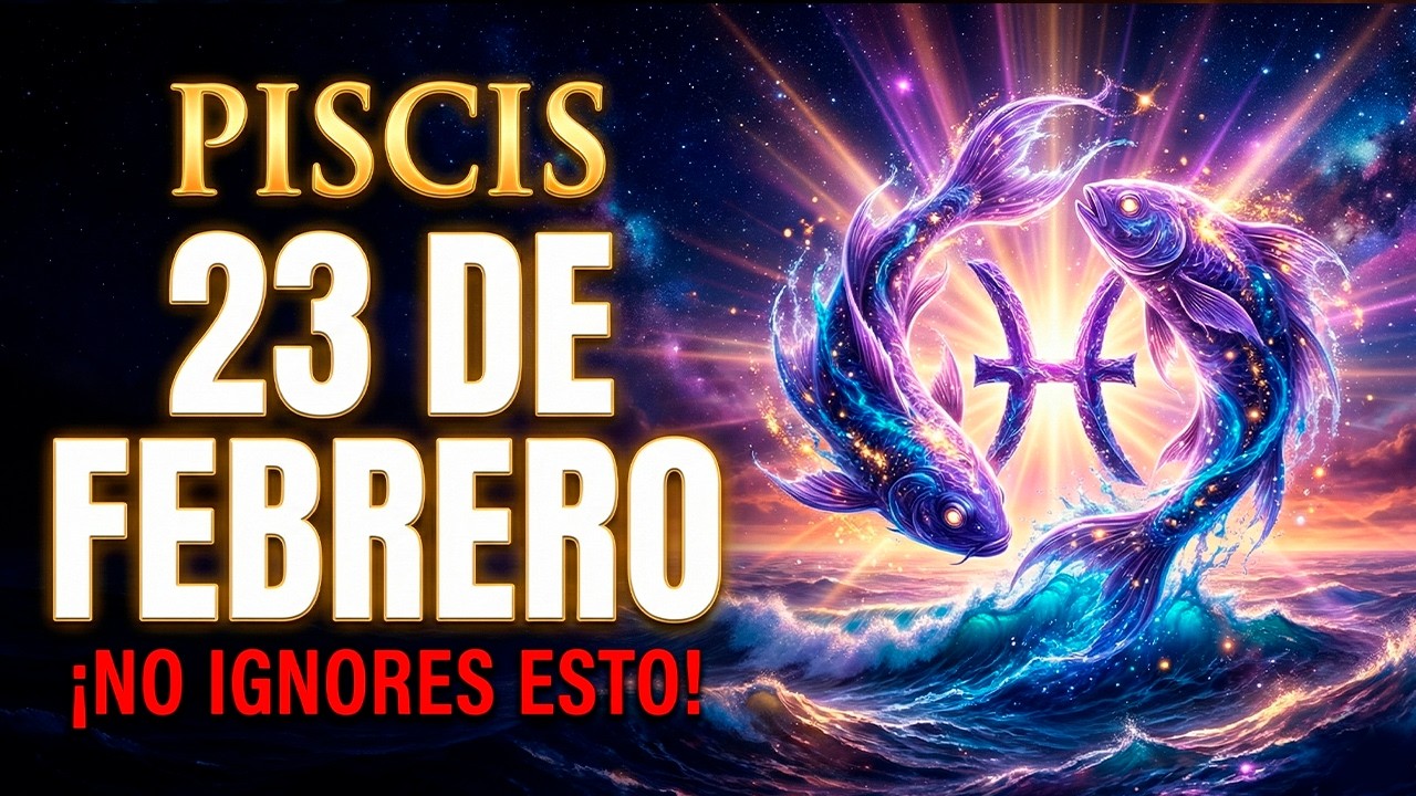 🛑 PISCIS: ¡TU GRAN BENDICIÓN LLEGÓ! 23 de FEBRERO 2026... NO IGNORES ESTA REVELACIÓN 🌊♓️💎✨💸