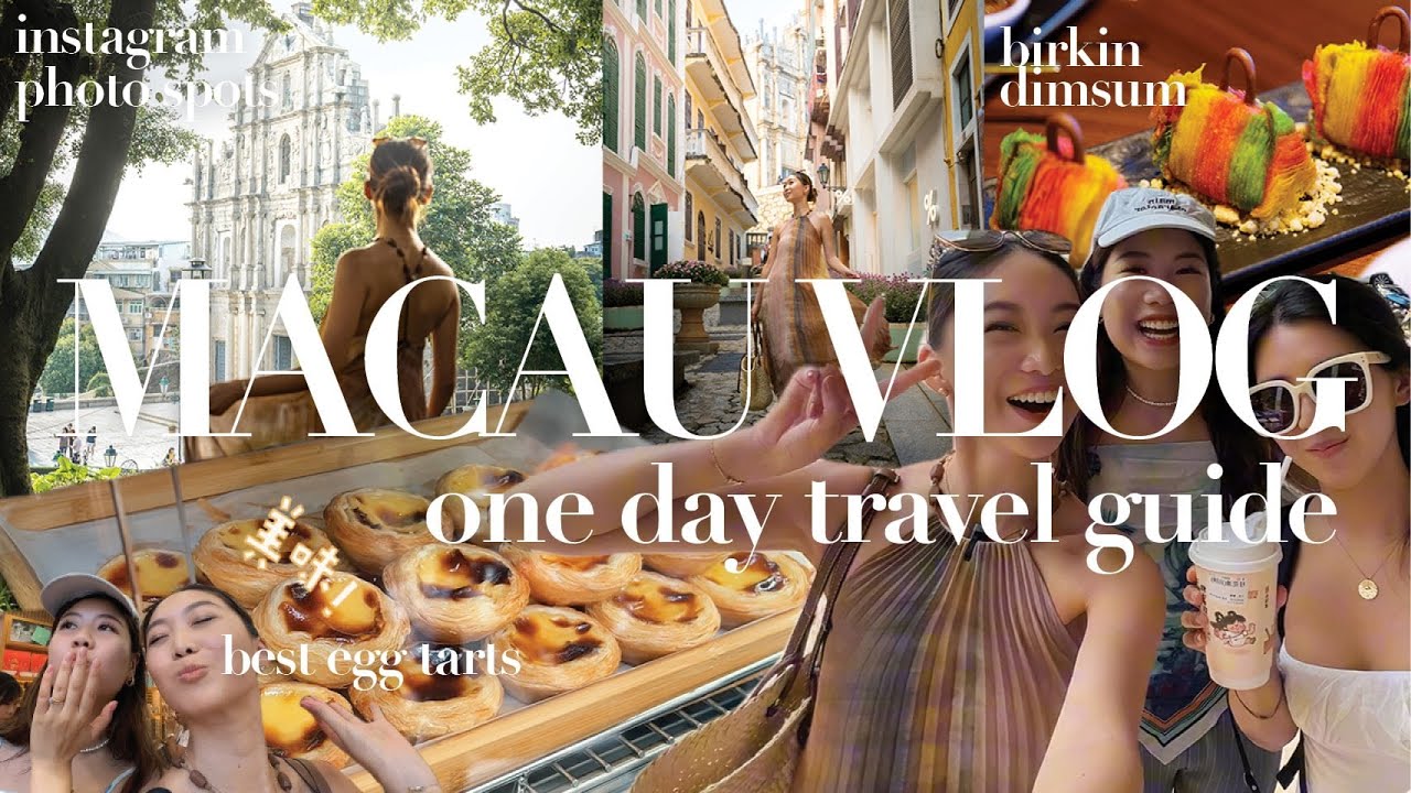MACAU day trip 🇲🇴 TRAVEL GUIDE and best egg tarts! 澳門 Vlog