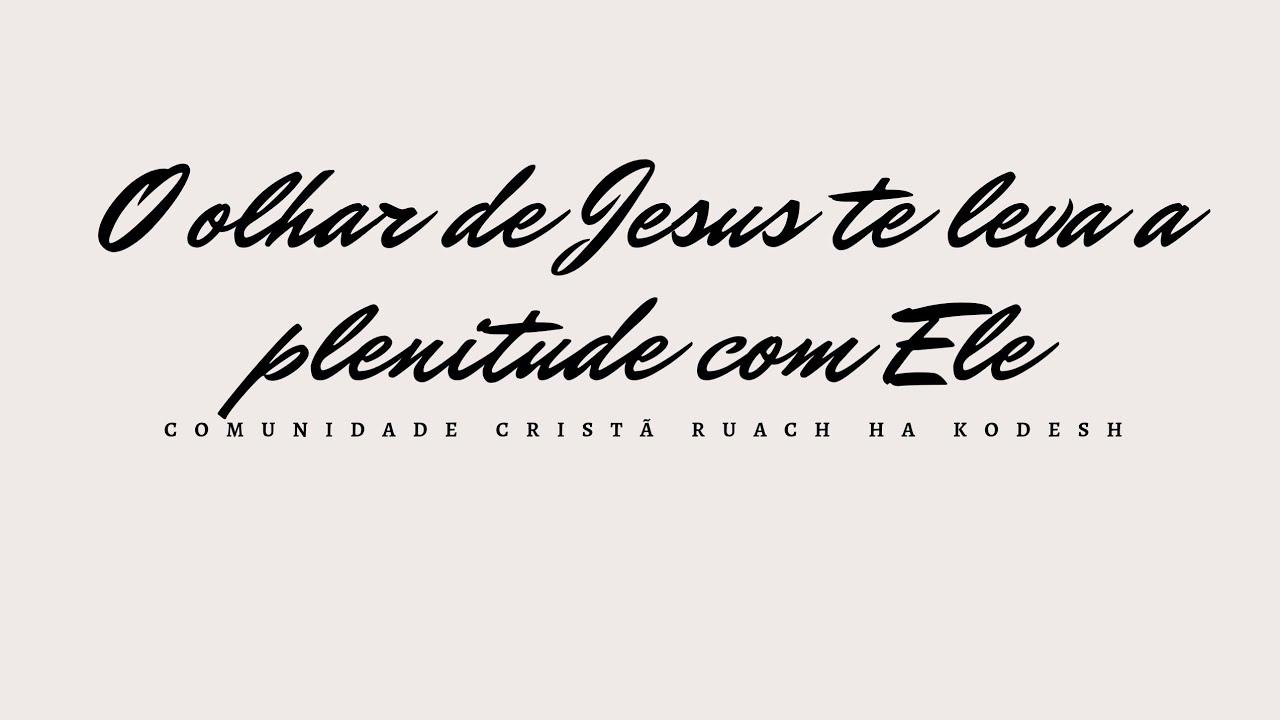 O olhar de Jesus te leva a plenitude com Ele - Culto de Domingo (01/02/26) 