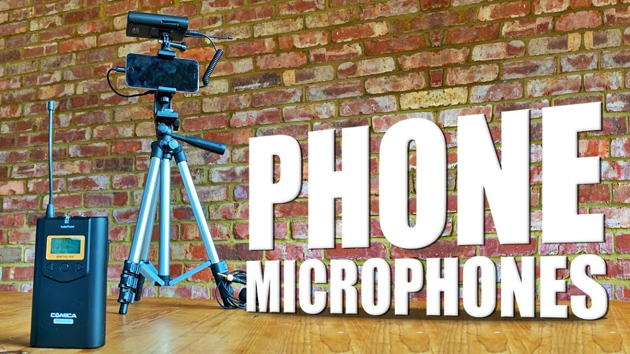 Great sound using your mobile phone and wireless microphones from Comica WM100 Lavalier Mic