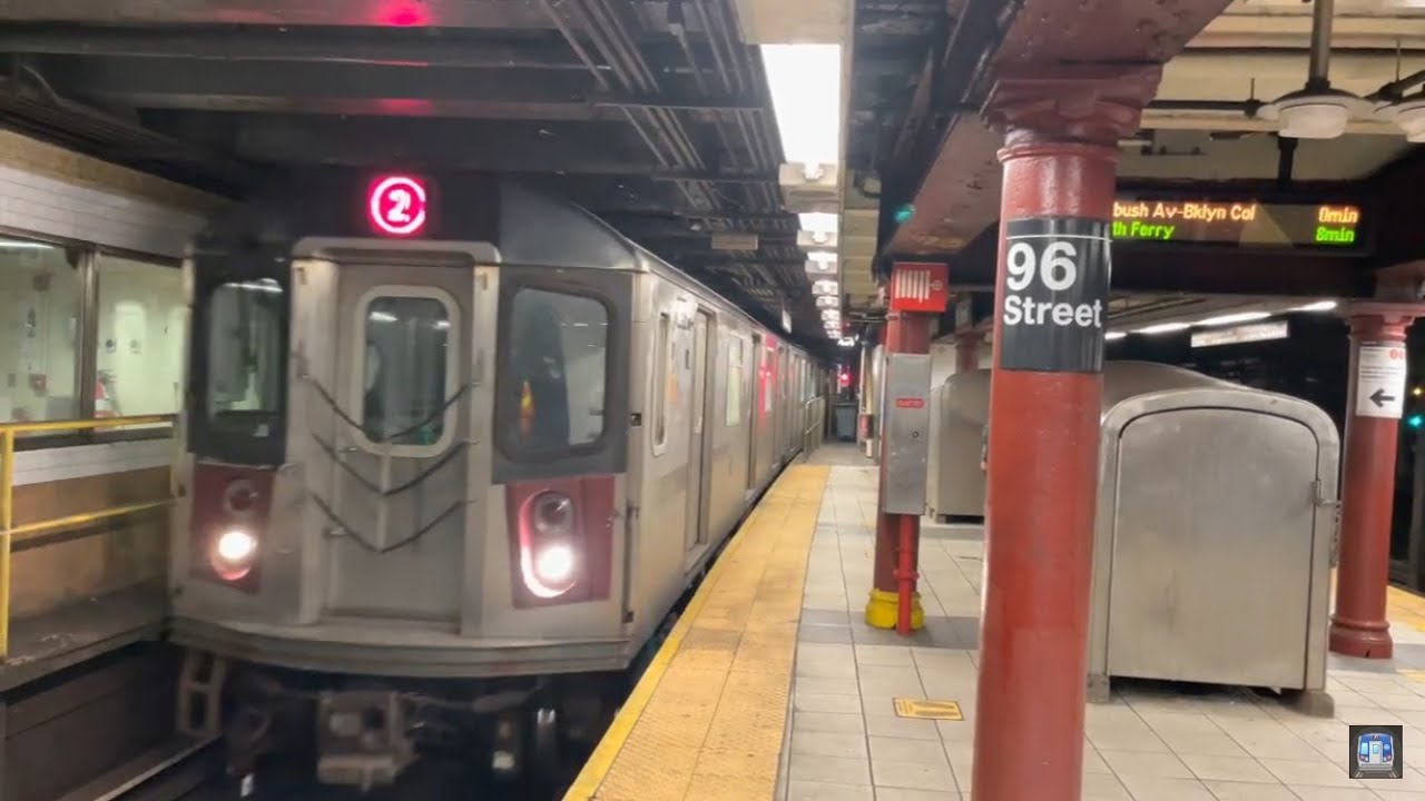 R62/R62A/R142 Downtown 1,2,3 Local Trains At 96th Street