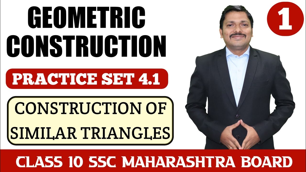 Ch.4 Geometric Constructions P.S.4.1 Part 1 Q.1&2 | 10th Geometry Maharashtra SSC Board | Dinesh Sir