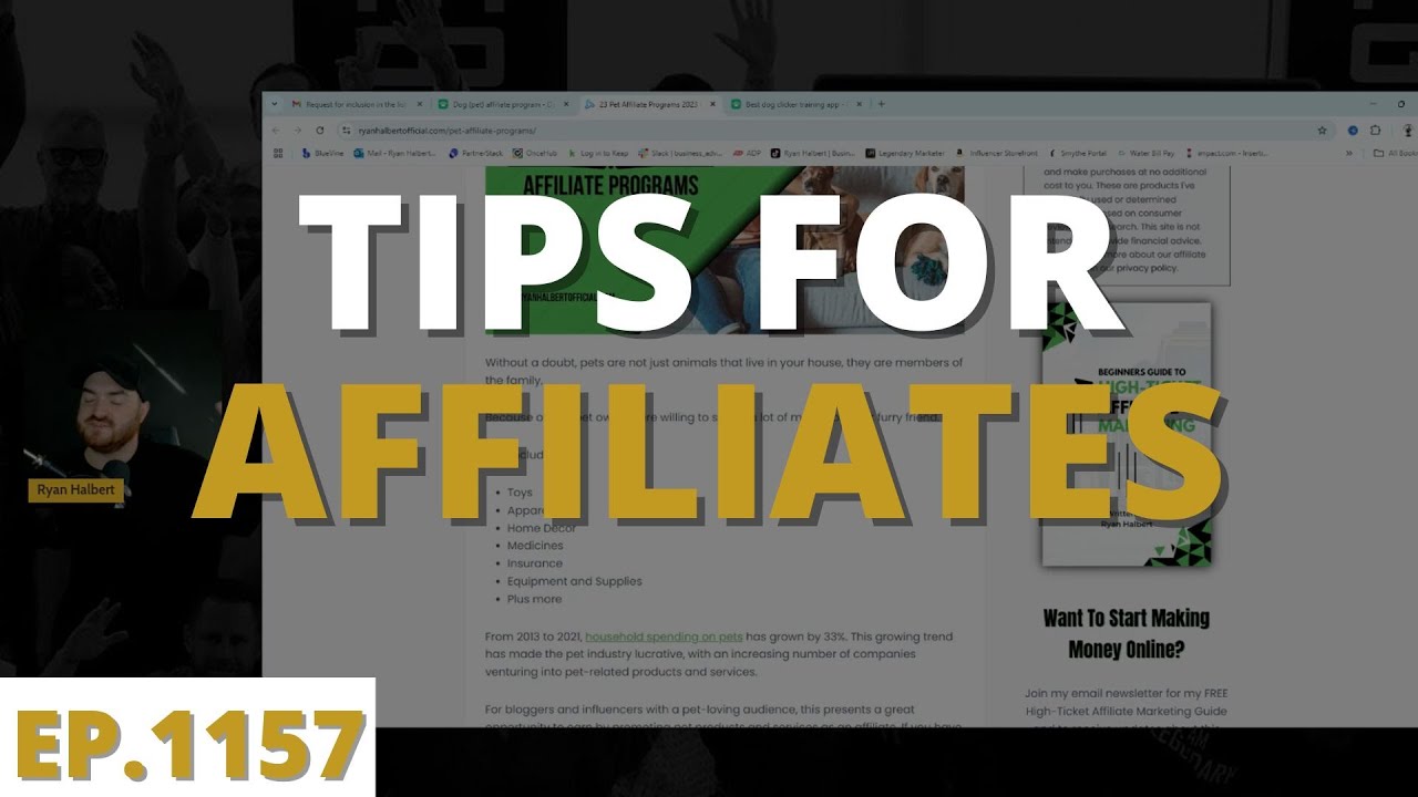 Tips When Talking To Affiliate Managers-Wake Up Legendary with David Sharpe | Legendary Marketer