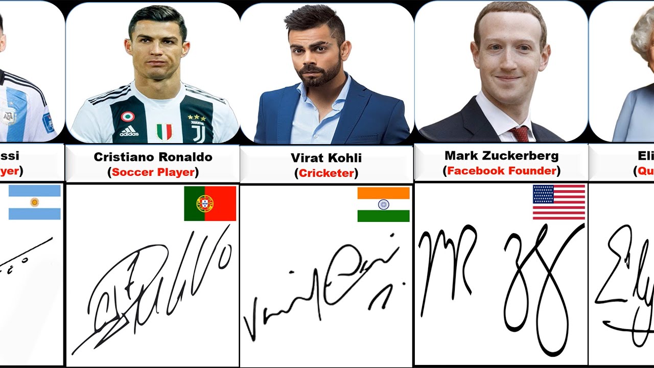 Coolest Signatures From Famous People