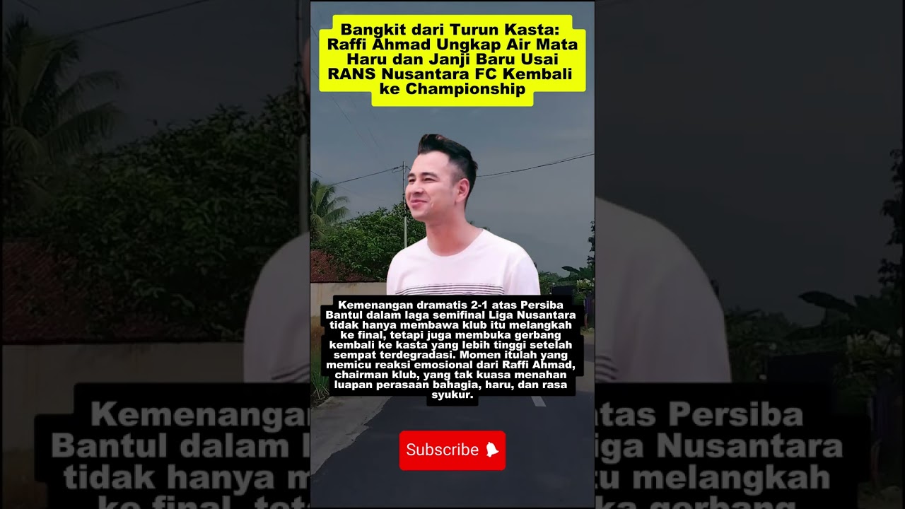 Raffi Ahmad ungkap air mata haru & janji baru!