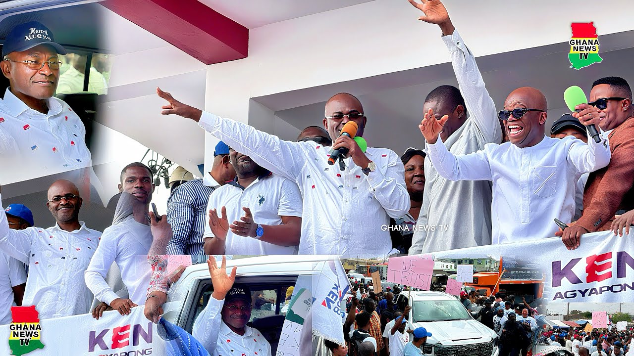 Kennedy Agyapong arrive in grand style to file his Presidential Nomination forms in a customised car