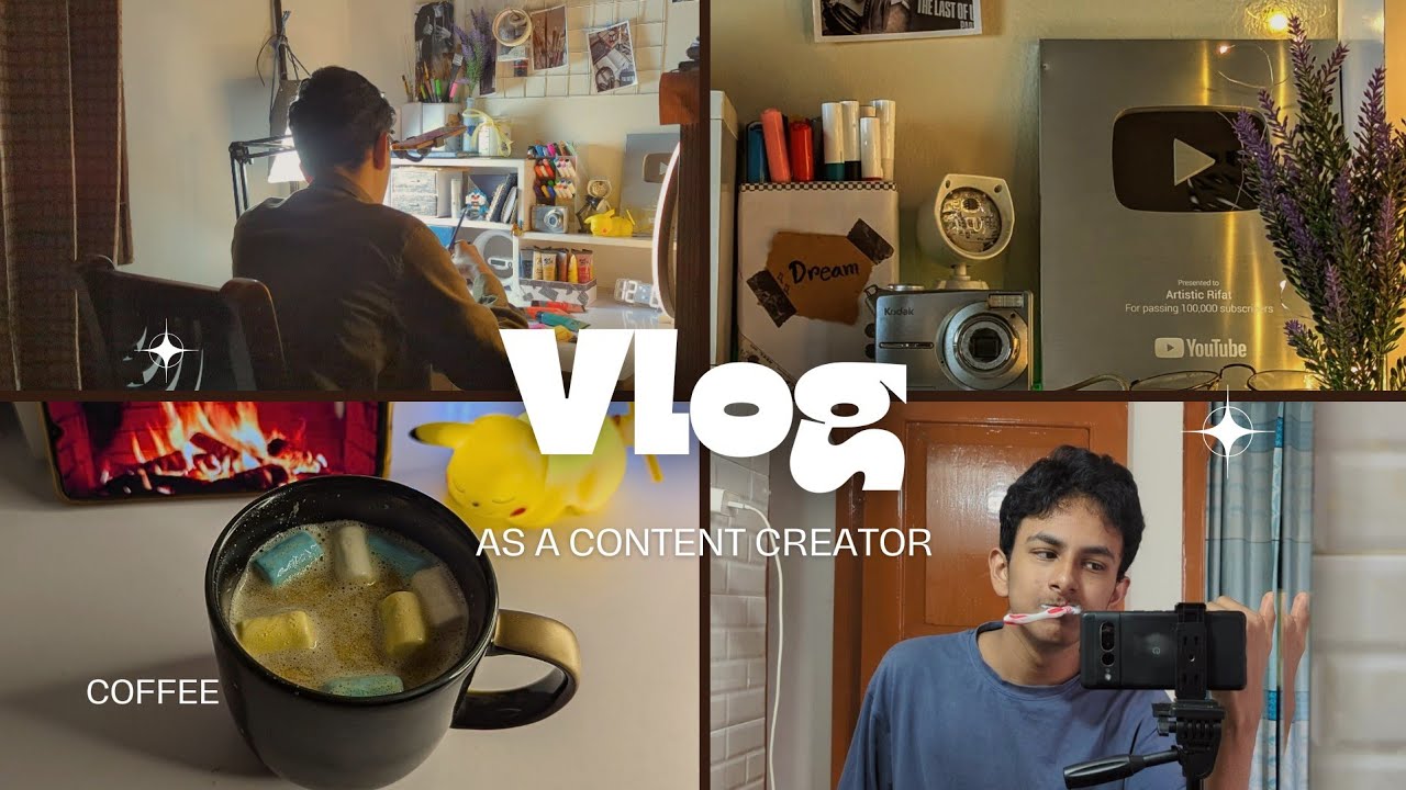 Life of a Content Creator and Student 🎥📚