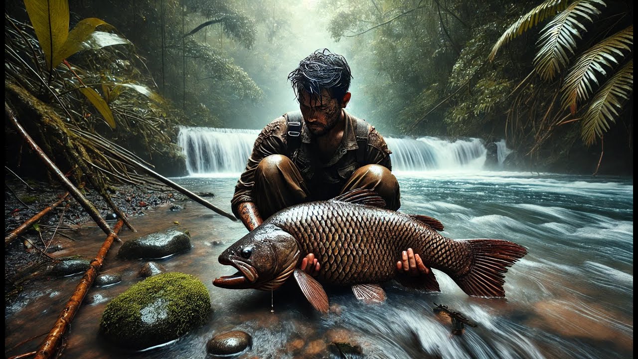 The Mud-Covered Man's Unique Fishing Skill Will Amaze You!