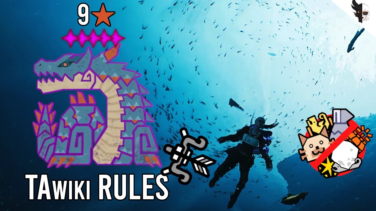【MHWilds】9★ 5✦ Tempered Lagiacrus vs Bow - TA Wiki Rules 13'57''78