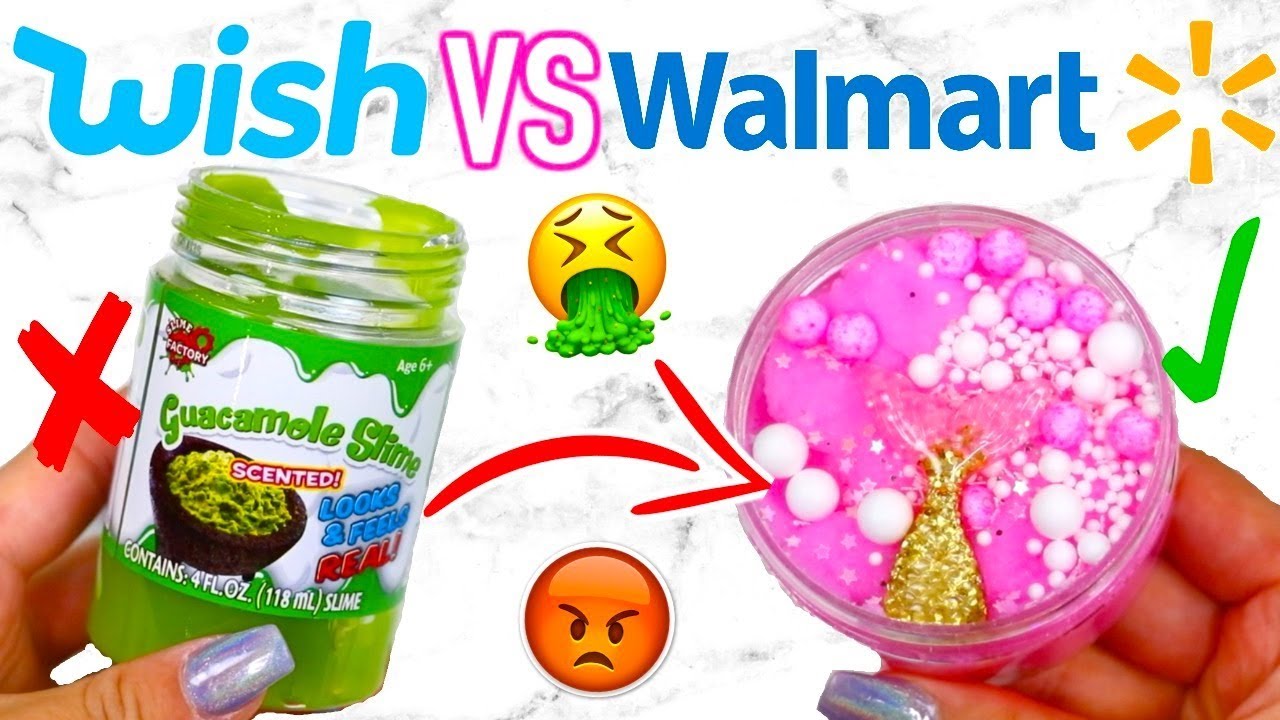 WISH SLIME VS WALMART SLIME! Which Is Worth It?!?