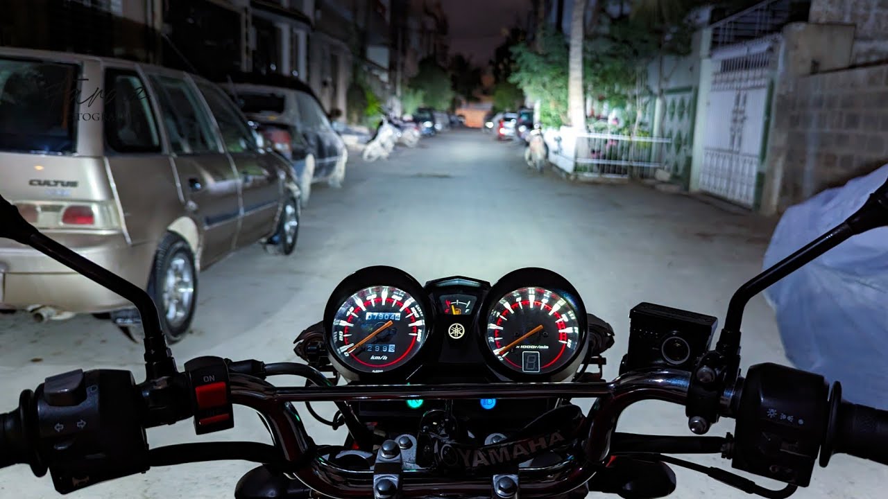 Novsight N35 H4 LED installed in Yamaha YBR 125  - Brightest LED Headlight Bulb for Motorcycle/Bike