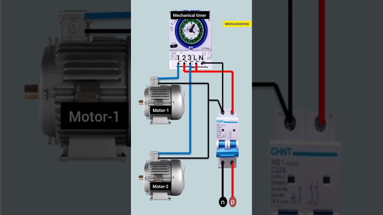 Mechanical timer ⏰💡⏰|Mechanical timer Connection 🤯💡🤯|#shorts