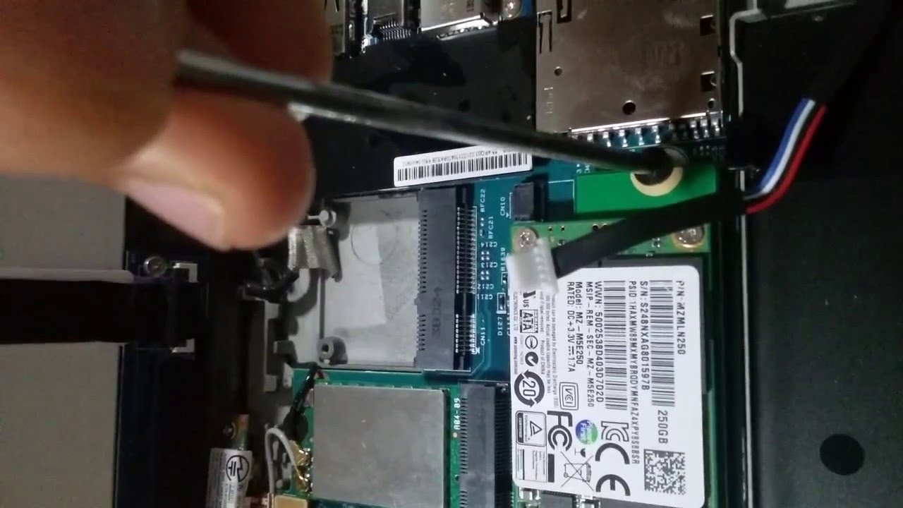 Replacing  SSD lenovo X1 carbon msata with adapter Gen 1