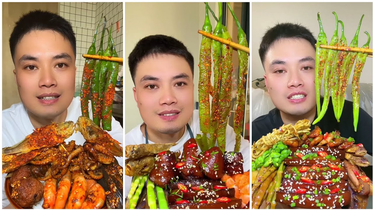 Yummy #228 Eat Meat 😋🔥, chicken 🍗 🍗, Shrimp 🦐🦐.. #mukbang  #eatingshow #yummyfood 