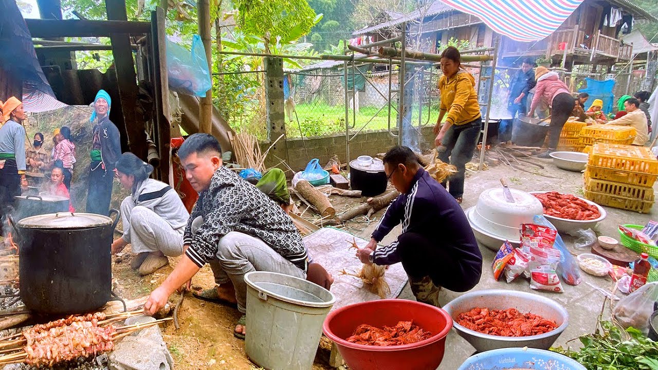 TOÀN CẢNH CHUẨN BỊ CHO MỘT ĐÁM CƯỚI NGƯỜI THÁI ĐEN