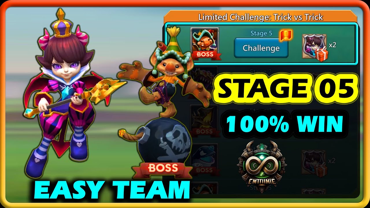 Petite Devil Limited Challenge Stage 5 Best Team | Lords Mobile Trick vs Trick Stage 5 Easy Guide