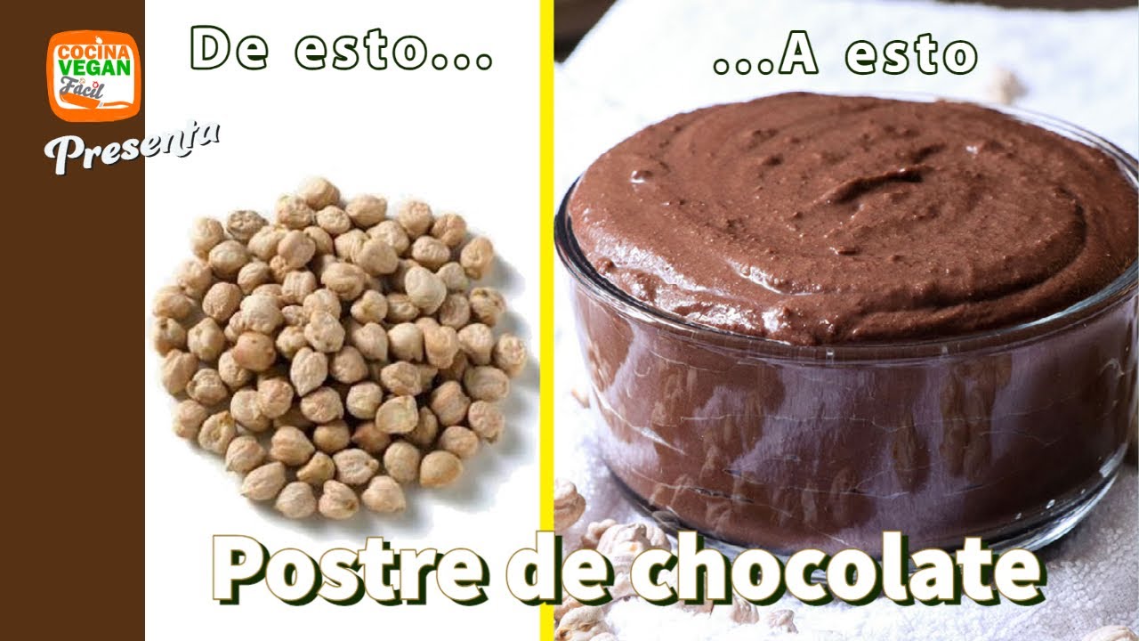 Chocolate para untar, elaborado con garbanzo - Cocina Vegan Fácil