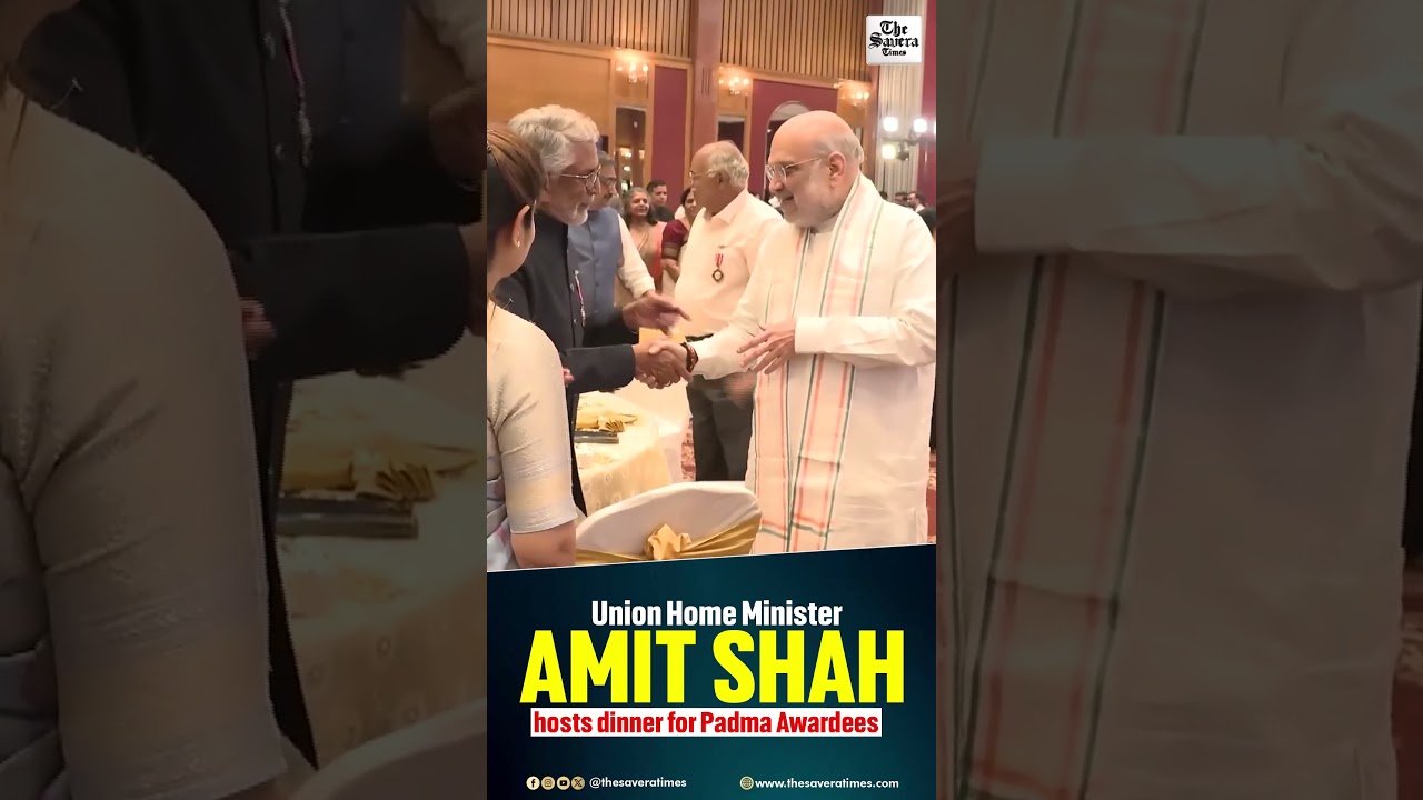 Union Home Minister Amit Shah hosts dinner for Padma Awardees