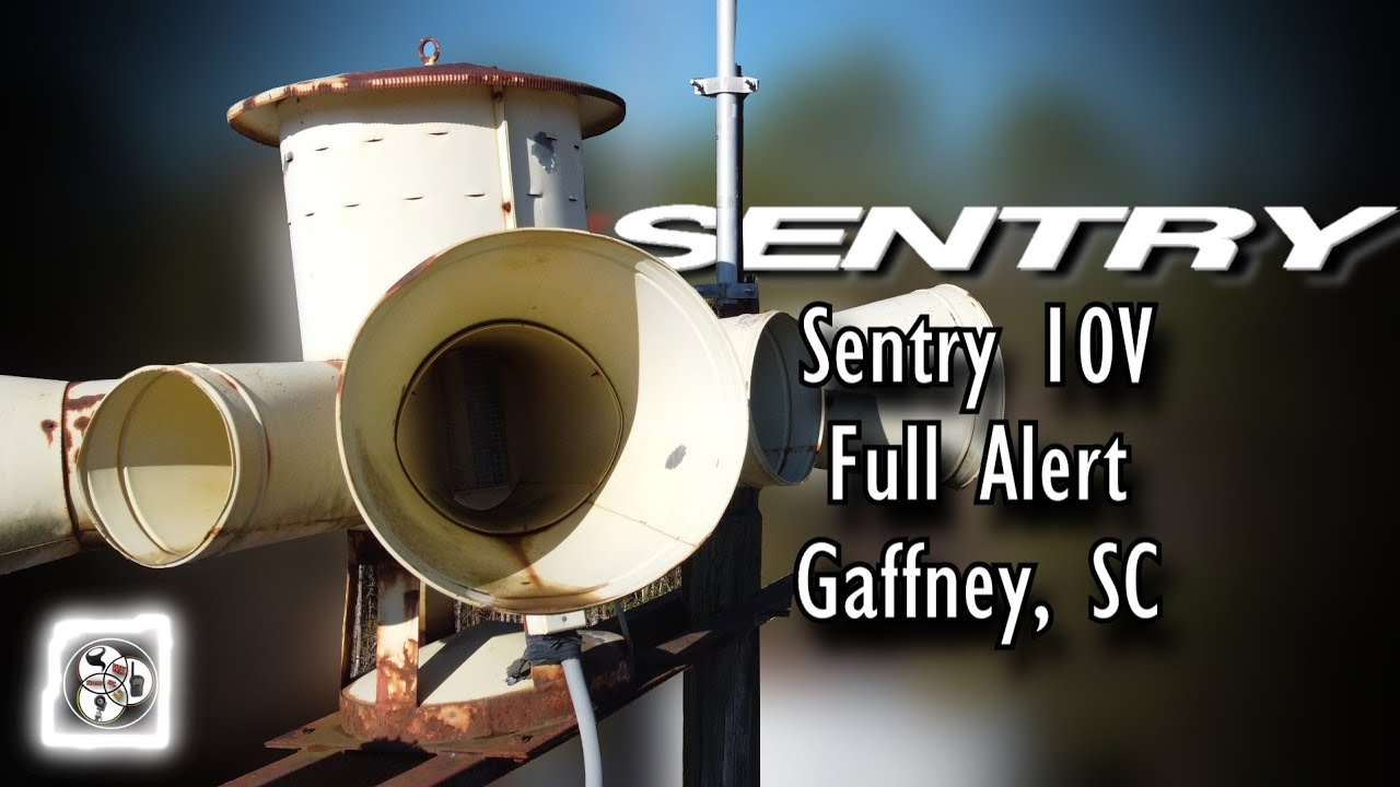 Sentry 10V Siren Test - Full Alert - Gaffney, SC
