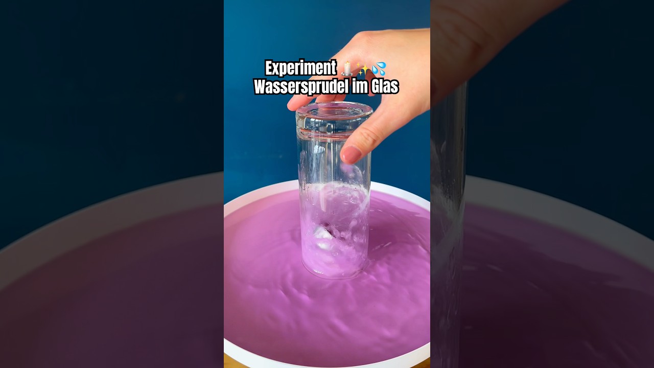 DIY Experiment Wassersprudel im Glas #experiment #science #kindergarten #kidsactivities #forkids