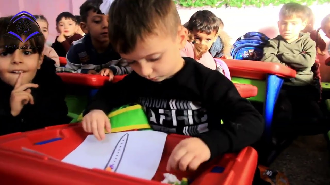 أطفالنا الحلوين تعرفوا اليوم على حرف الألف، وكتبوه بأيديهم الصغيرة 🥰♥️#مدرسة_النور 