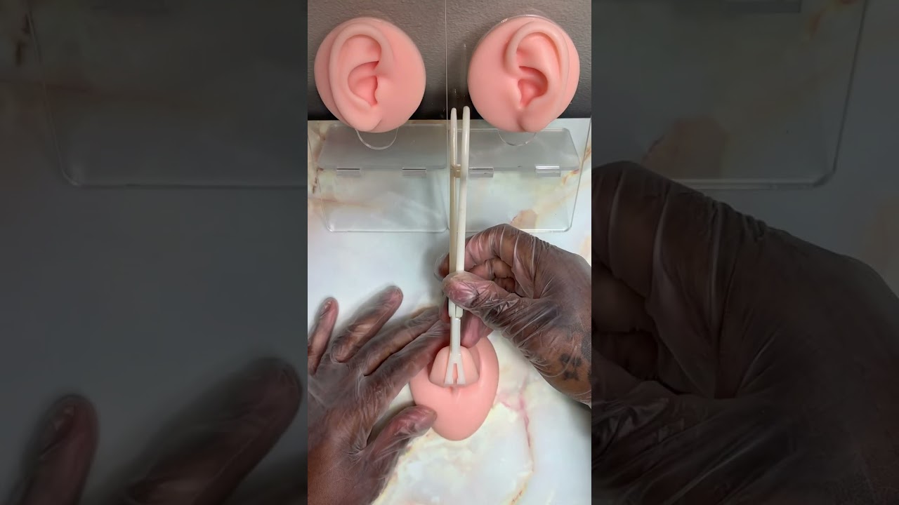 Silicone Tongue Piercing Practice