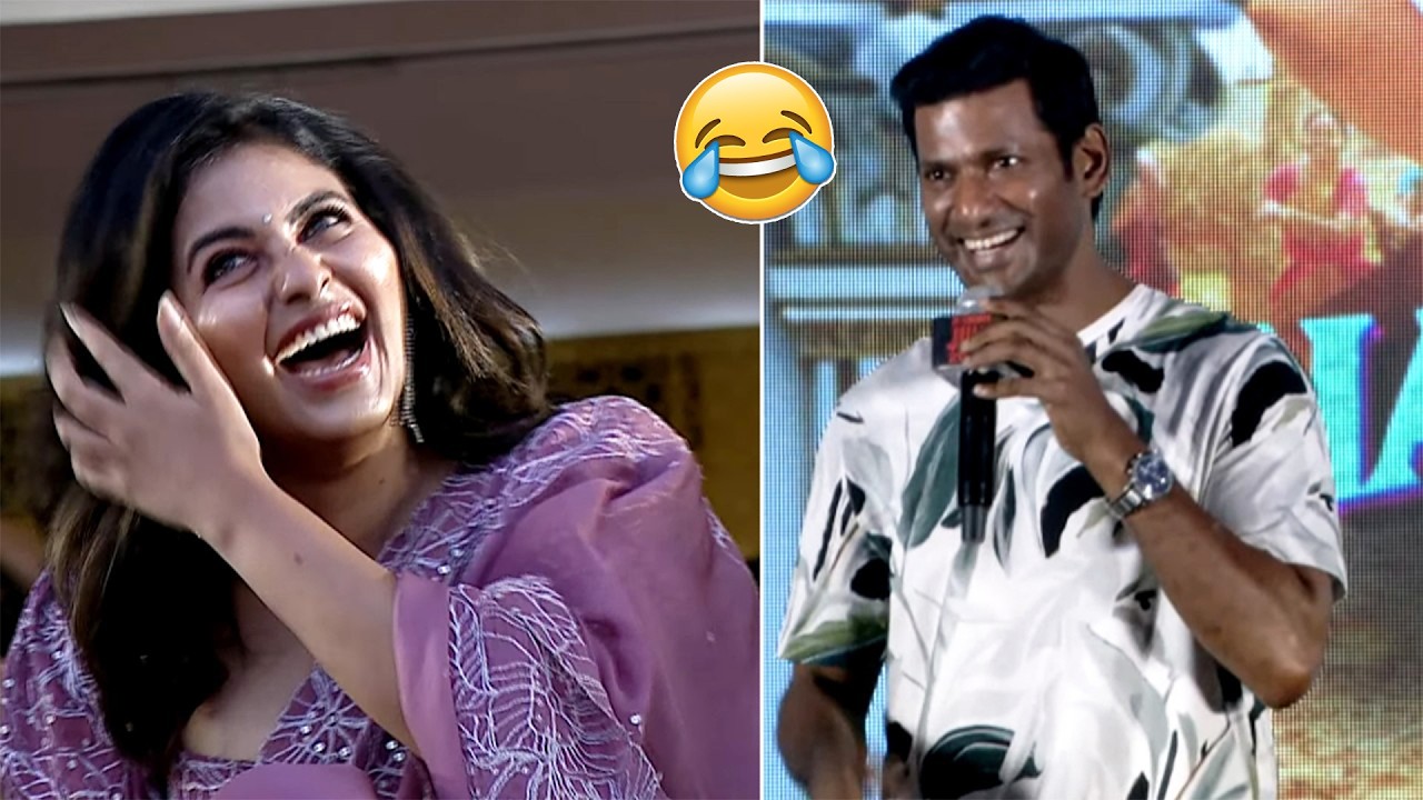 నాలో ఉన్న టాలెంట్ ను: Hero Vishal Powerful Speech @ Makutam Second Single Launch |  Anjali Reaction