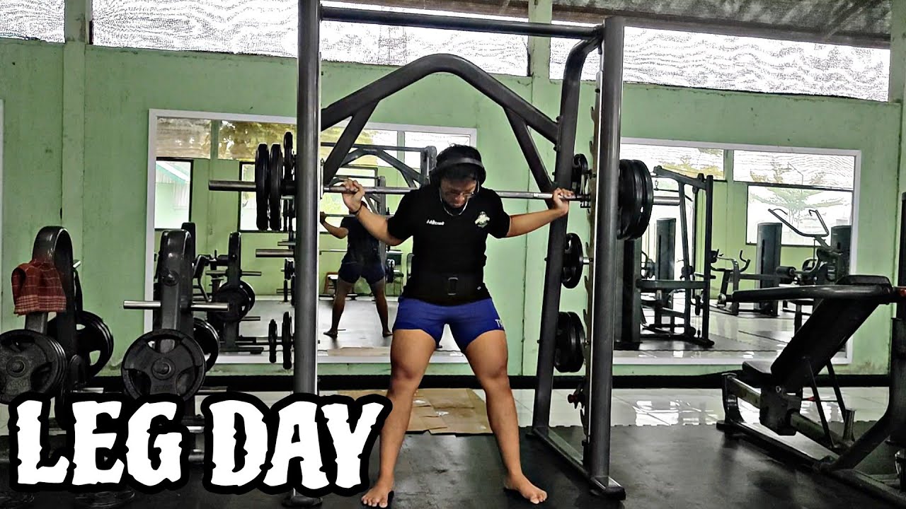 Leg Day Squat 100kg di Gym Baru - Cutting Day 40