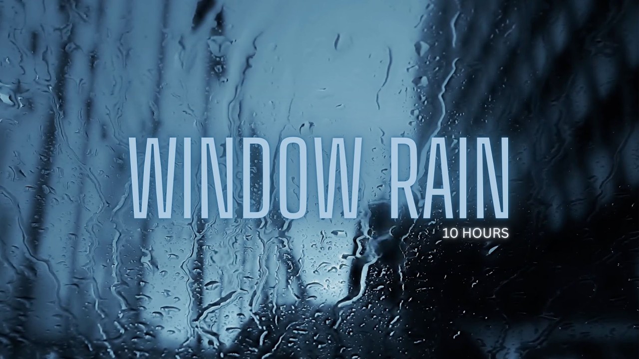 Rain on a Window at Night 🌧️ 10 Hour 4K Deep Sleep | Fall Asleep FAST | Thunder 