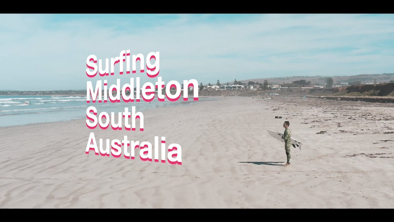 Surfing Middleton South Australia Aerial Footage