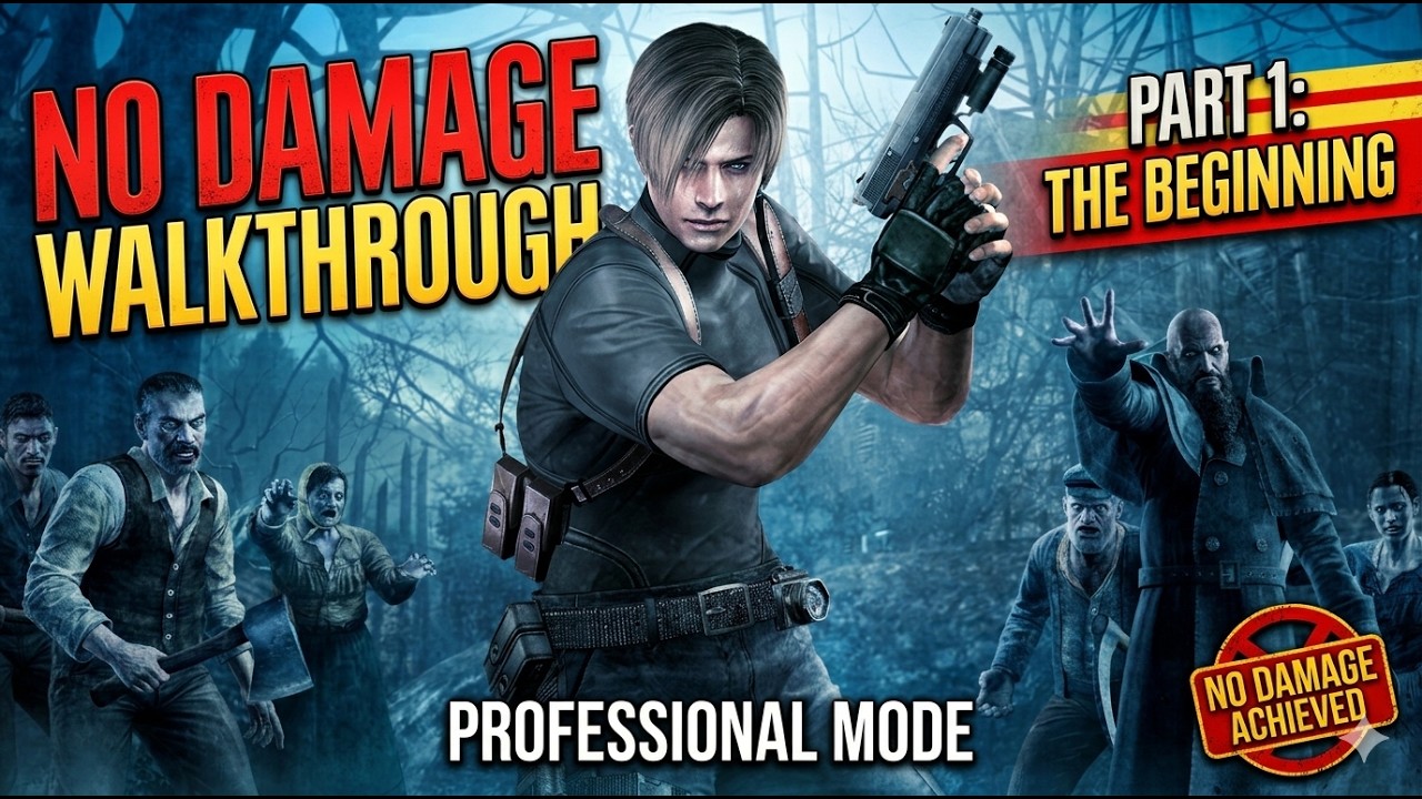 Resident Evil 4 Professional 2005 HD Project - No damage Full Game Walkthrough | 4k Video | Part 1