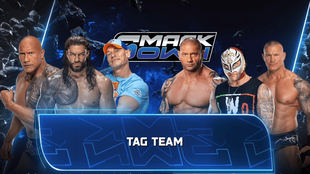 FULL MATCH - THE ROCK & ROMAN REIGNS & JOHN CENA VS BATISTA & REY MYSTERIO & RANDY ORTON