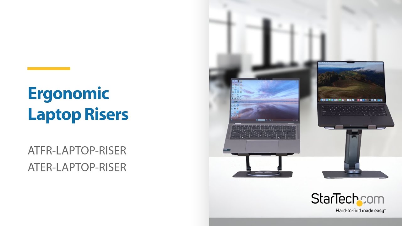 Ergonomic Laptop Risers | StarTech.com
