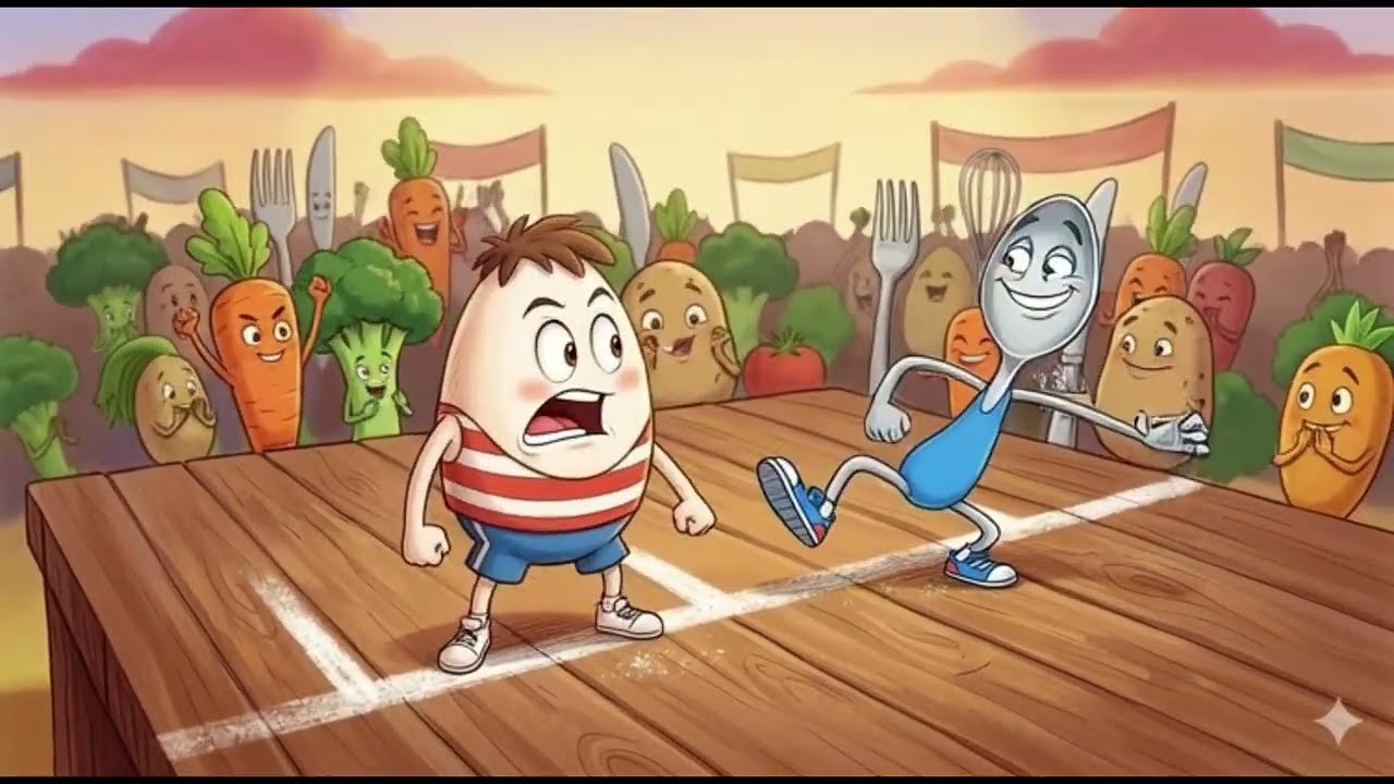 Egg and spoon race (experimenting with AI)