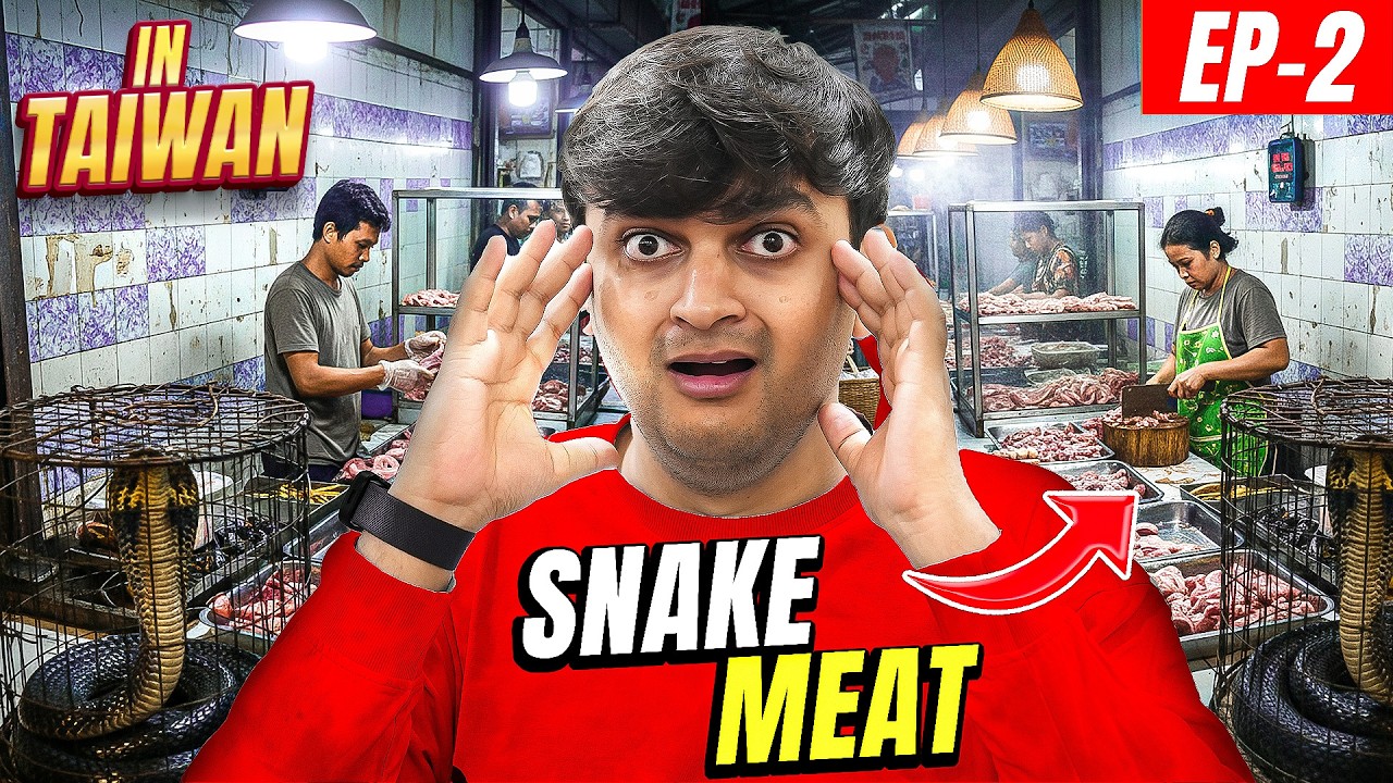 Trying Snake Meat for the First Time in Taiwan