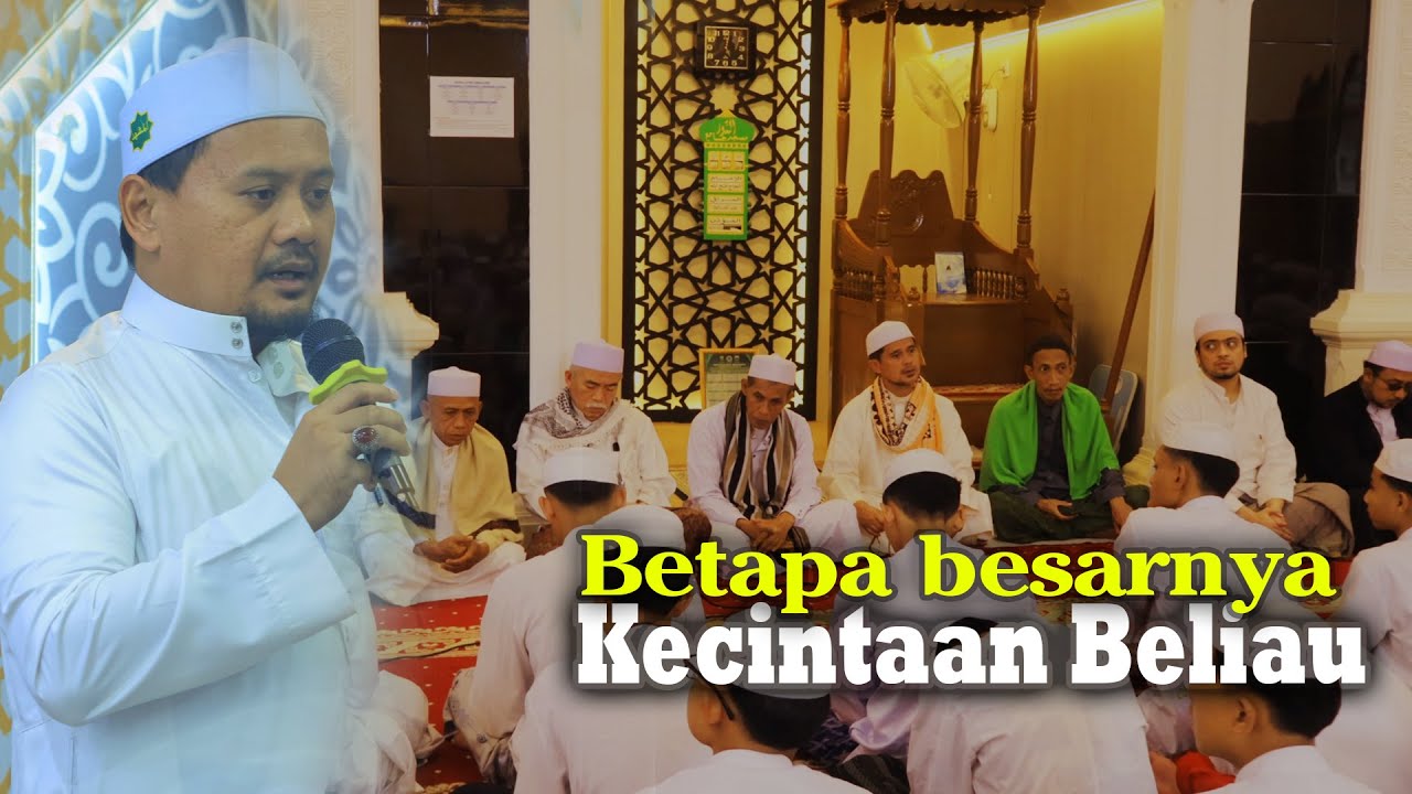 Sambutan Ustadz Syamsuddin mewakili keluarga ABAH dalam acara tahlilan Masjid An Nur Cijurai