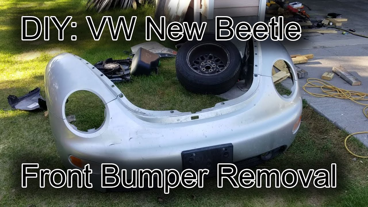 Снятие и обновление переднего бампера VW New Beetle 1998-2011 гг.