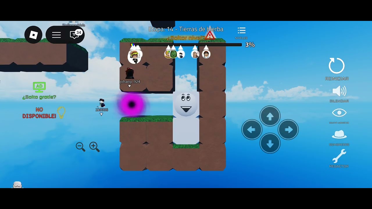 El juego se llama obby pero gusano:)
