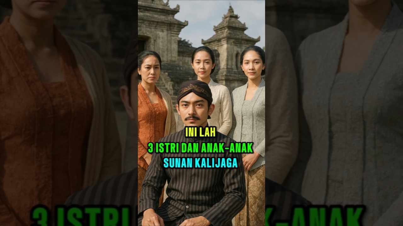 3 istri dan anak-anak sunan Kalijaga...