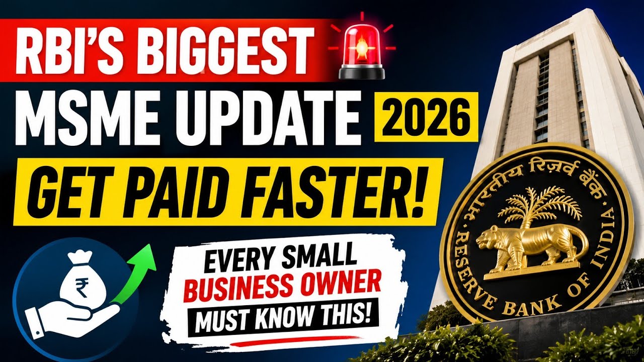 🚨 RBI's Biggest MSME Update 2026 Explained | Get Paid Faster Through TReDS | MSME News India