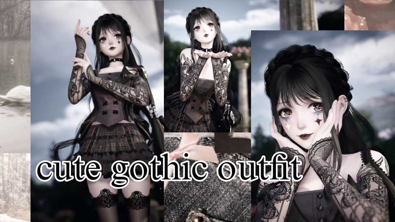 Gothic cute outfit - Infinity Nikki - Tutorial