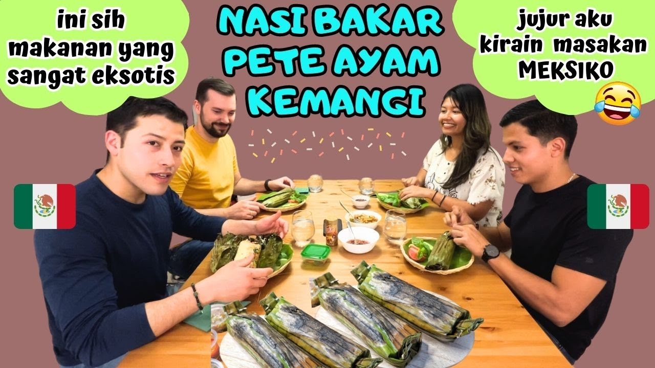 DIBILANG HIDANGAN EKSOTIS KARENA PENYAJIANNYA! MEREKA SAMPE BINGUNG GIMANA CARA MAKAN NASI BAKAR!