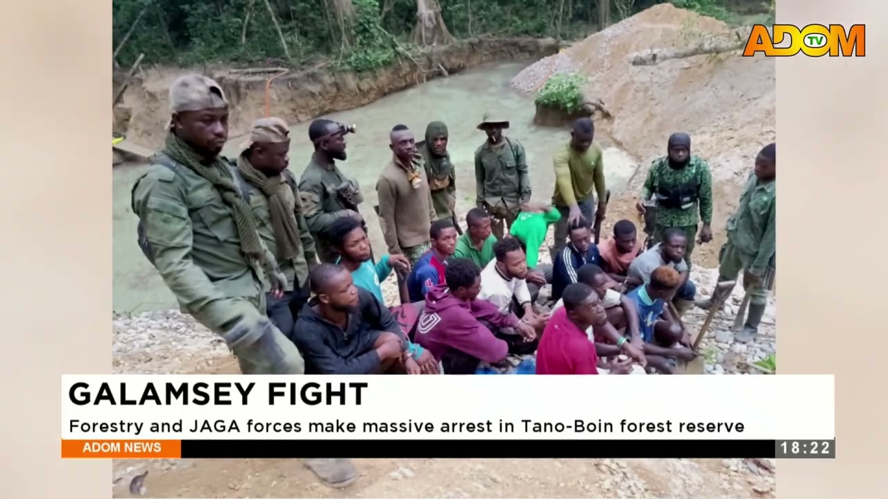 Galamsey Fight: Forestry and JAGA forces make massive arrest in Tano Boin forest reserve - News