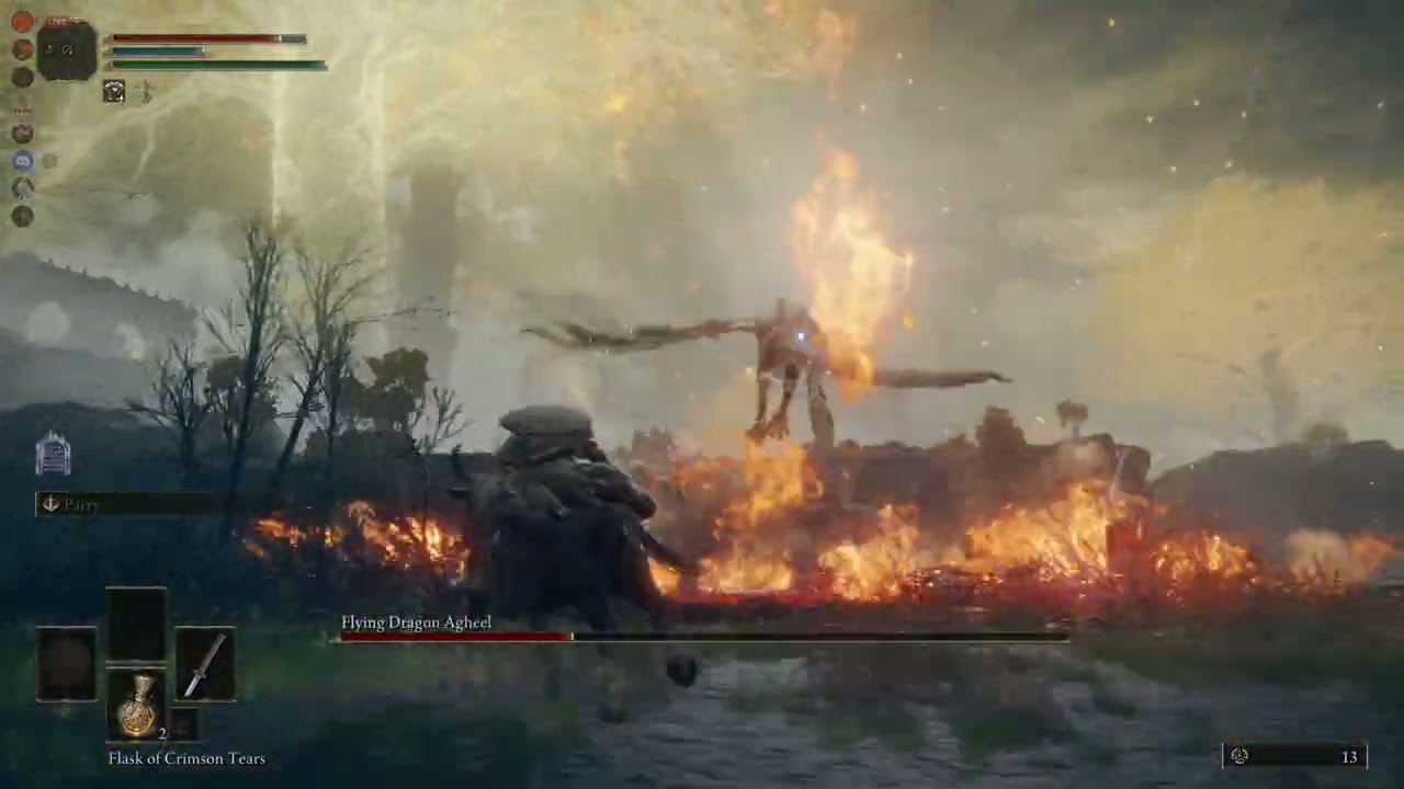 [Elden Ring] Samurai vs Agheel - 1st Dragon in Elden Ring