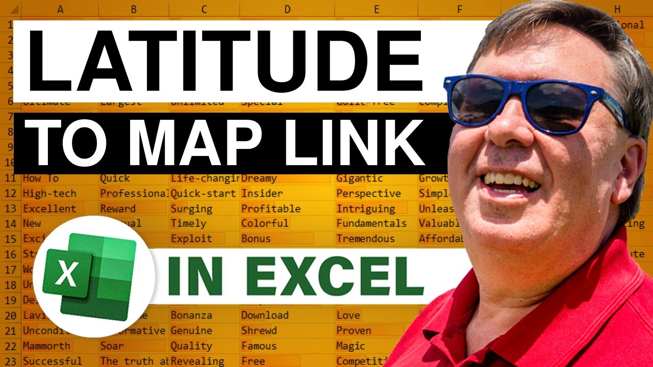 Excel - Excel Latitude to Map Hyperlink - Episode 1753