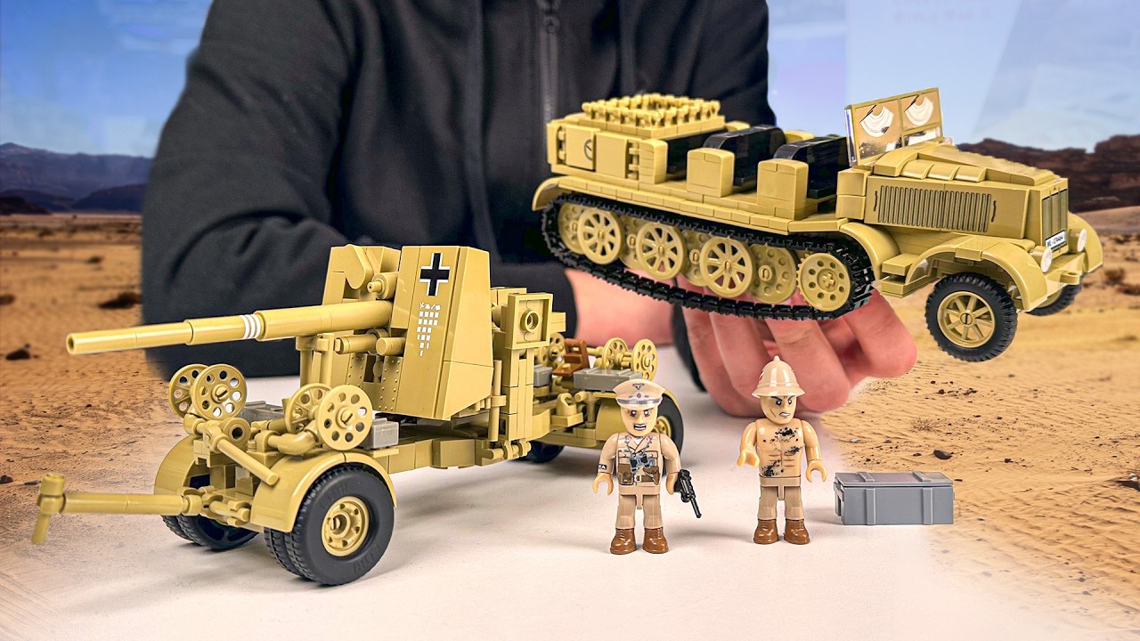 Desert Power! ☀️ Sd.Kfz. 8 Towing & 8.8 cm Flak 36 | COBI-3143