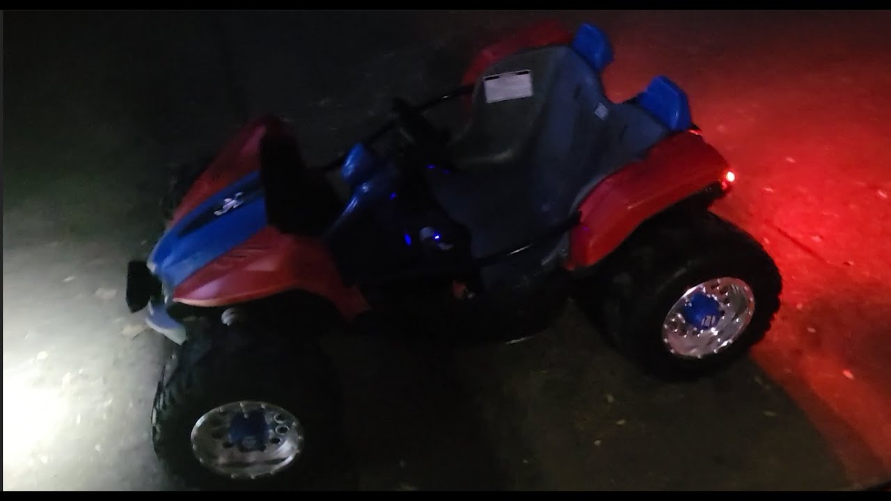 Power Wheels Dune Racer Lighting and voltage gauge