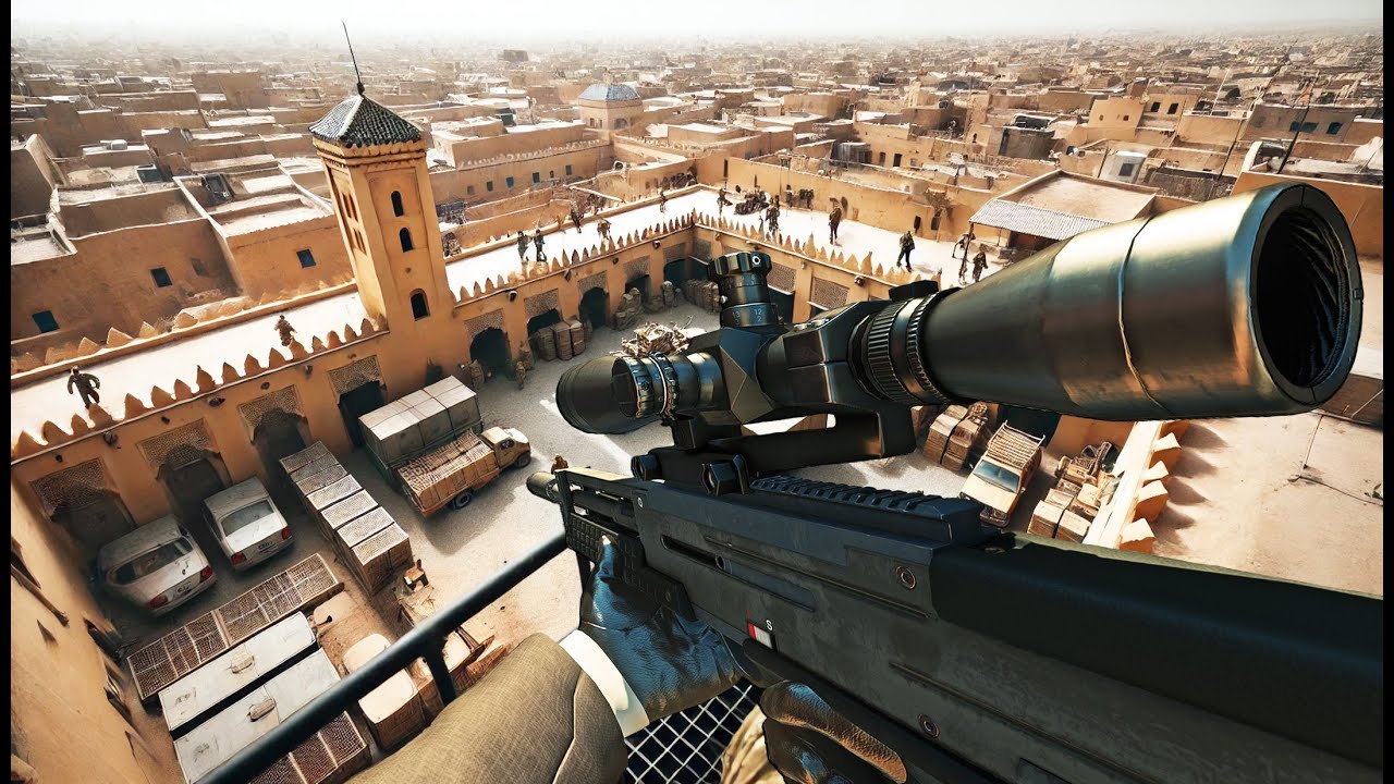 Hitman Marrakesh | Sniper Assassin Challenge from Rooftop | Silent Assassin, Suit Only